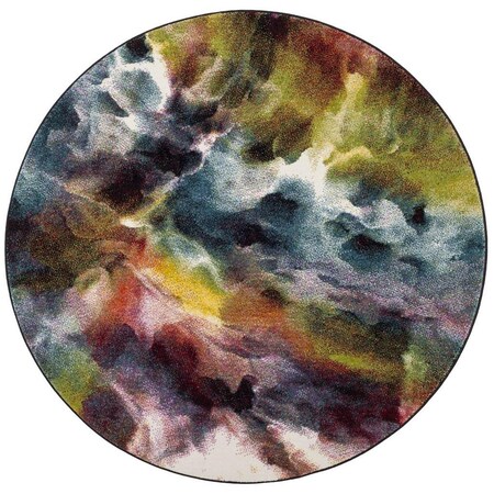 Safavieh 4 x 4 ft. Galaxy Power Loomed Round Area Rug, Multi Color GAL110A-4R